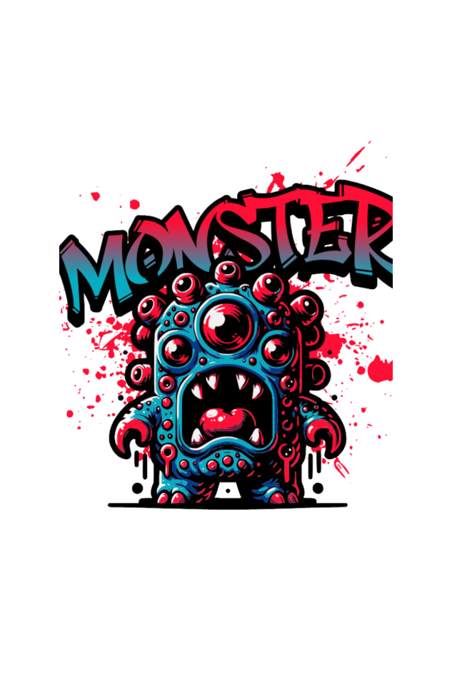 Monster Printed Cotton Stylish Men Casual T-Shirt