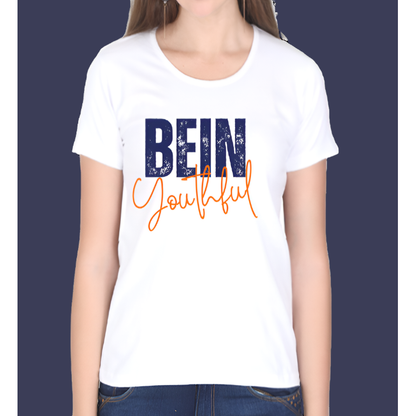 BeinYouthful Cotton Casual Women T-Shirt