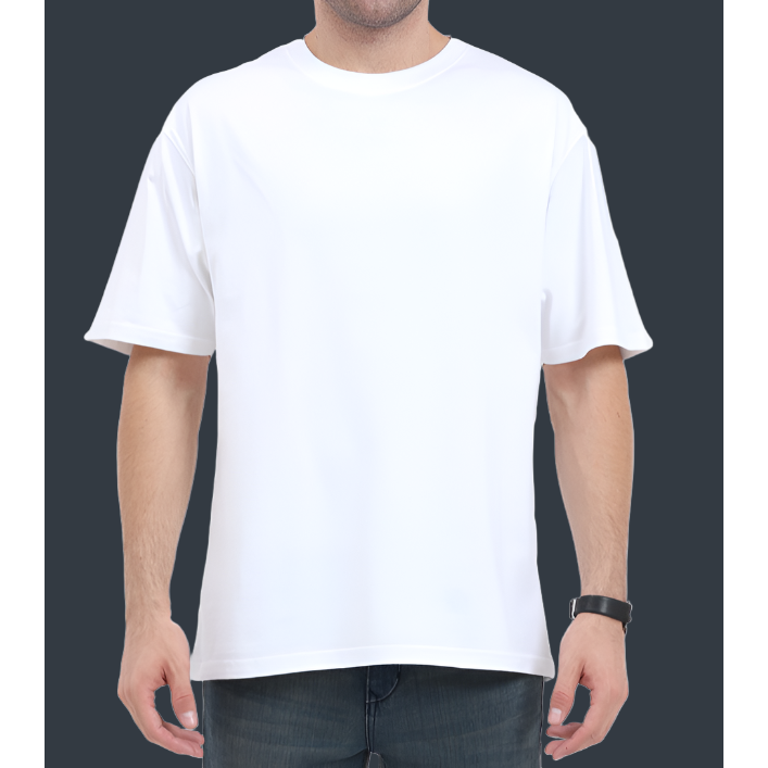 Men Oversized White T-Shirt