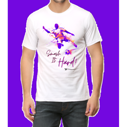 Smash It Hard Soccer Casual Men T-Shirt