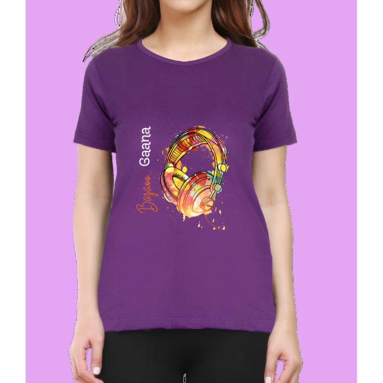 Gaana Bajaoo Printed Cotton Casual T-Shirt