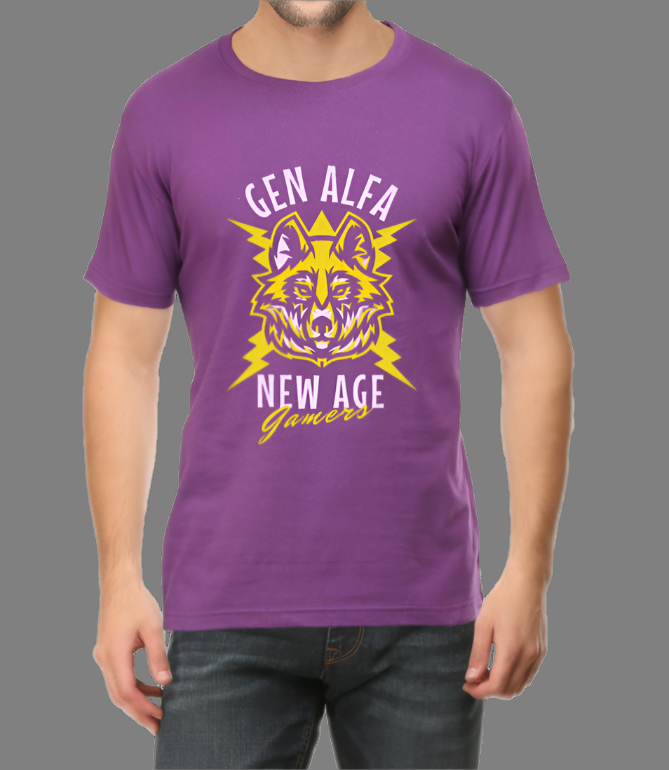 Gen Alfa Modern Gamers Printed Men Casual T-Shirt