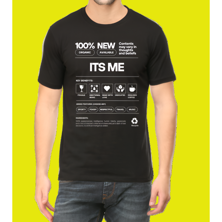 Its Me Trendy Cotton Men T-Shirt