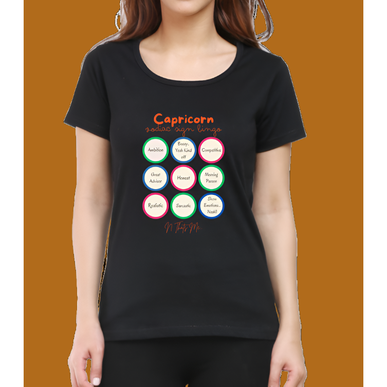 Capricorn Attributes Cotton Casual Women T-Shirt