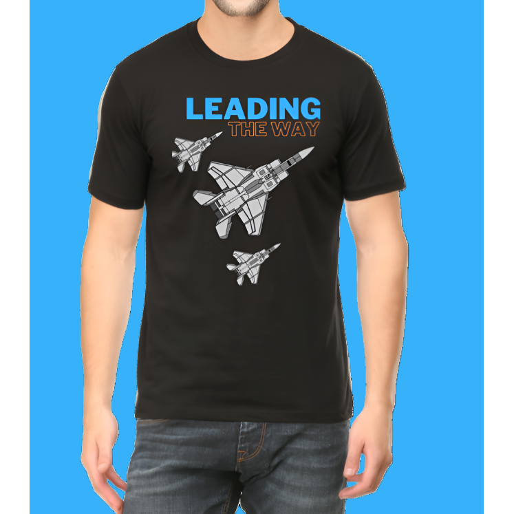 Leading The Way Printed Men Casual Cotton T-Shirt