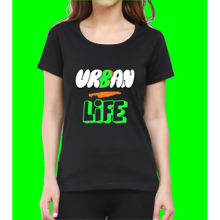 Urban Life Cotton Casual Women T-Shirt