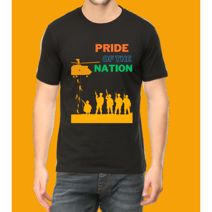 Pride Of The Nation Men Cotton Casual Men T-Shirt