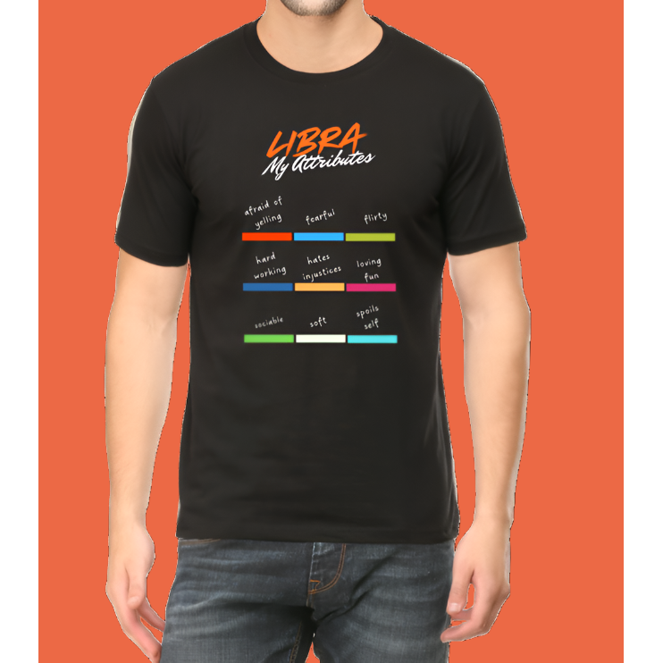 Men Libra Attributes Cotton Men T-Shirt