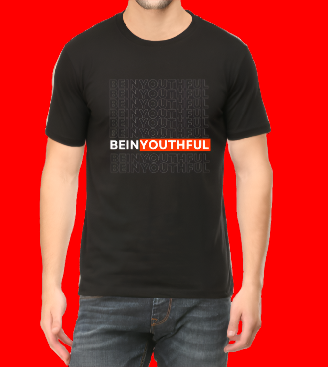 BeinYouthful Cotton Casual Men T-Shirt