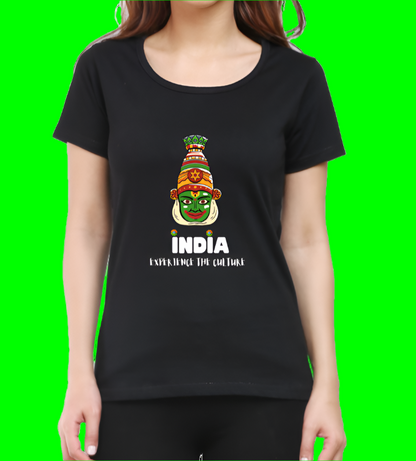 Explore Indian Culture Printed Casual Women T-Shirt