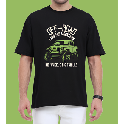 Off-Road Bold Men Casual Cotton Oversized T-Shirt