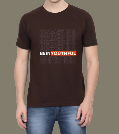 BeinYouthful Cotton Casual Men T-Shirt