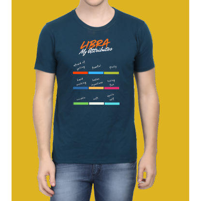 Men Libra Attributes Cotton Men T-Shirt