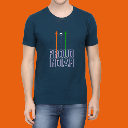 Proud Indian Printed Casual Cotton Men T-Shirt