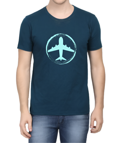 Aero Travel Printed Casual Men T-Shirt