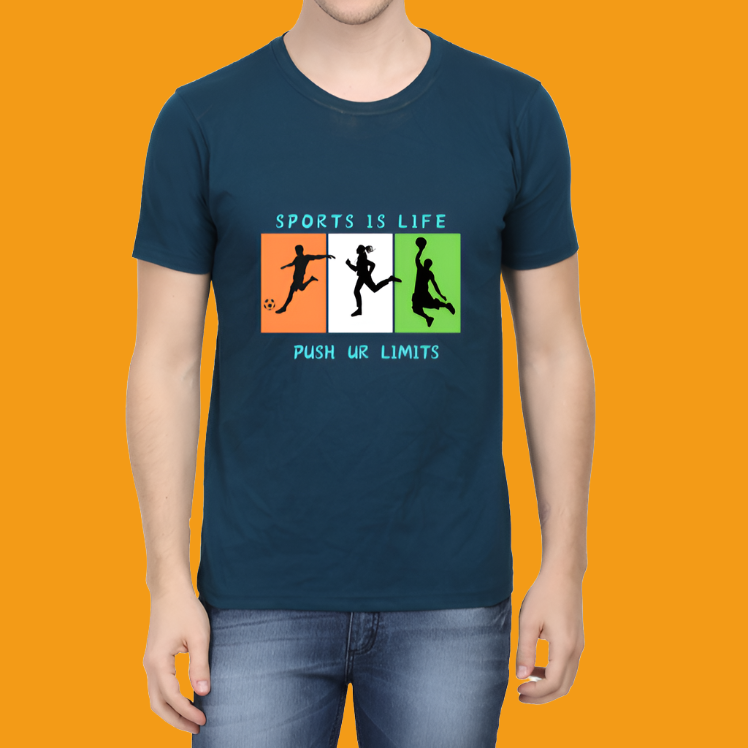 Sports is Life Casual Cotton Men T-Shirt