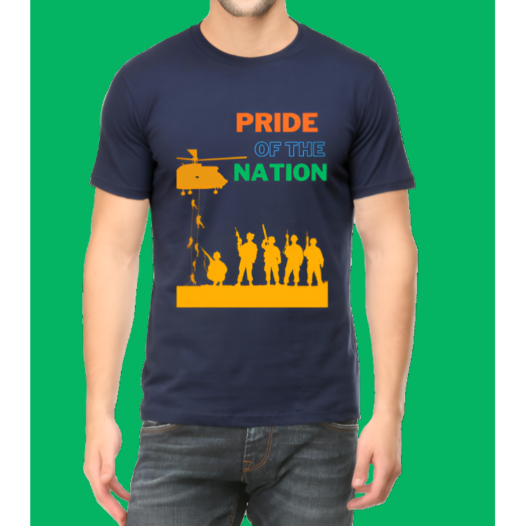 Pride Of The Nation Men Cotton Casual Men T-Shirt