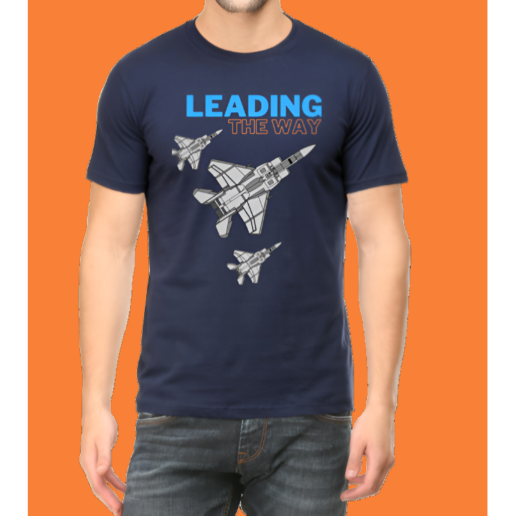 Leading The Way Printed Men Casual Cotton T-Shirt