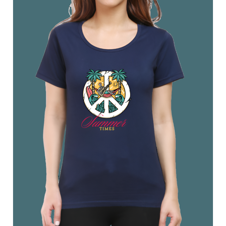 Summer Times Cotton Casual Women T-Shirt