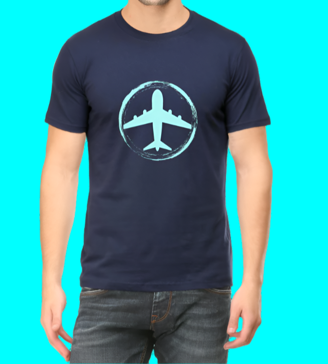 Aero Travel Printed Casual Men T-Shirt