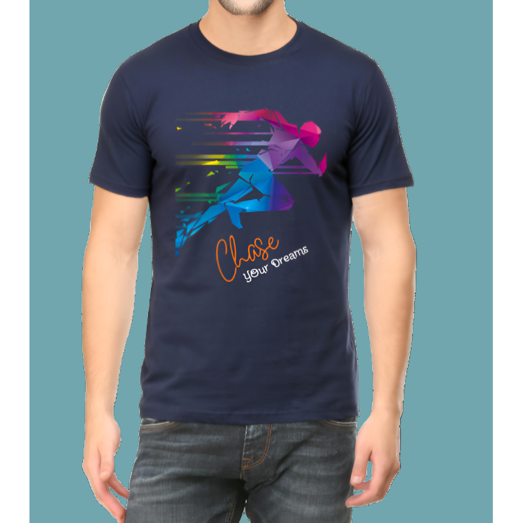 Chase Your Dreams Men Cotton Casual T-Shirt