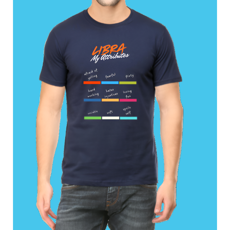 Men Libra Attributes Cotton Men T-Shirt