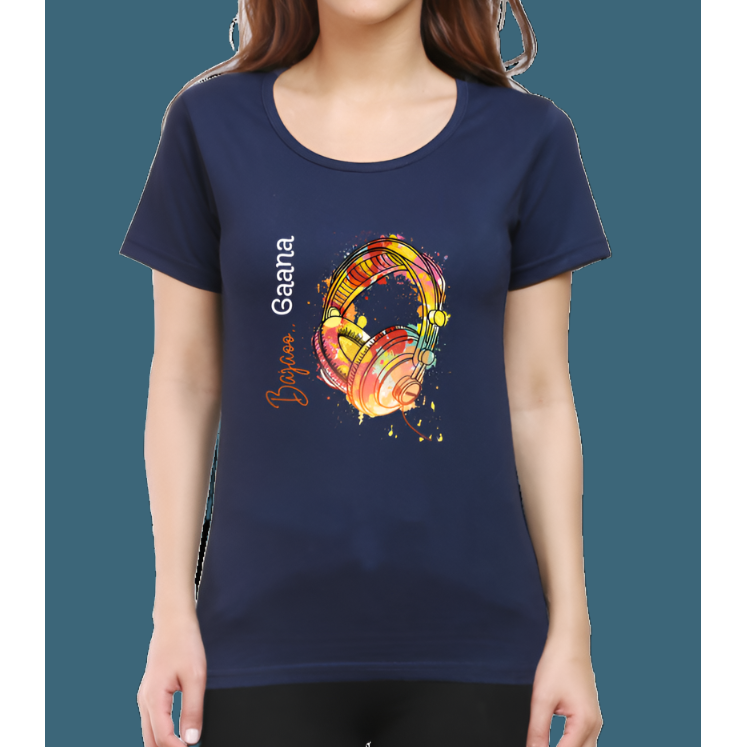 Gaana Bajaoo Printed Cotton Casual T-Shirt