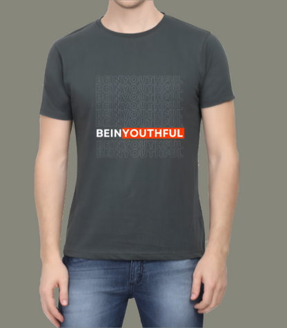 BeinYouthful Cotton Casual Men T-Shirt