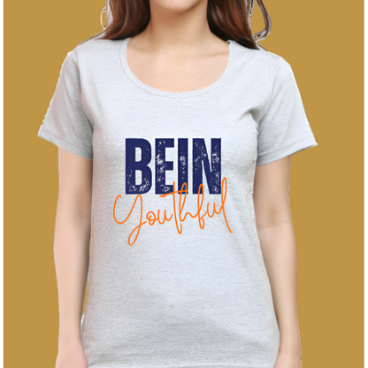 BeinYouthful Cotton Casual Women T-Shirt