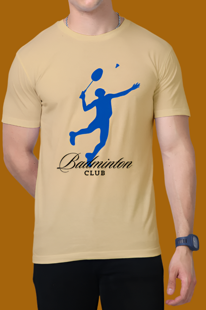 Badminton Club Men Casual Sporty T-Shirt