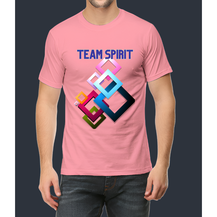 Team Spirit Printed Casual Cotton Men T-Shirt