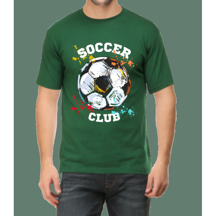 Soccer Club Printed Casual Men T-Shirt