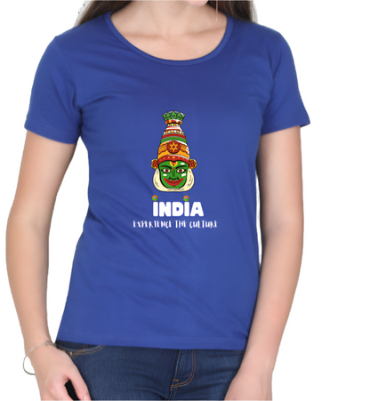 Explore Indian Culture Printed Casual Women T-Shirt