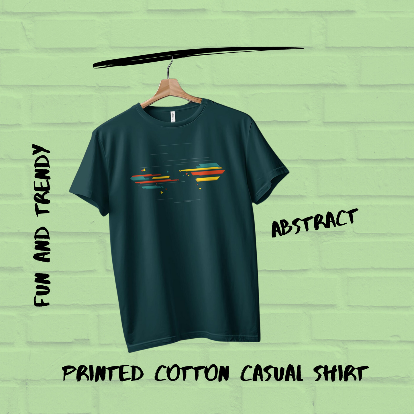 Abstract Casual Men T-Shirt