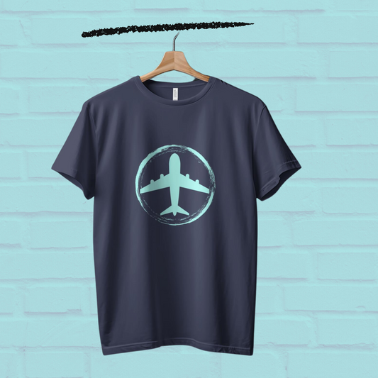 Aero Travel Printed Casual Men T-Shirt