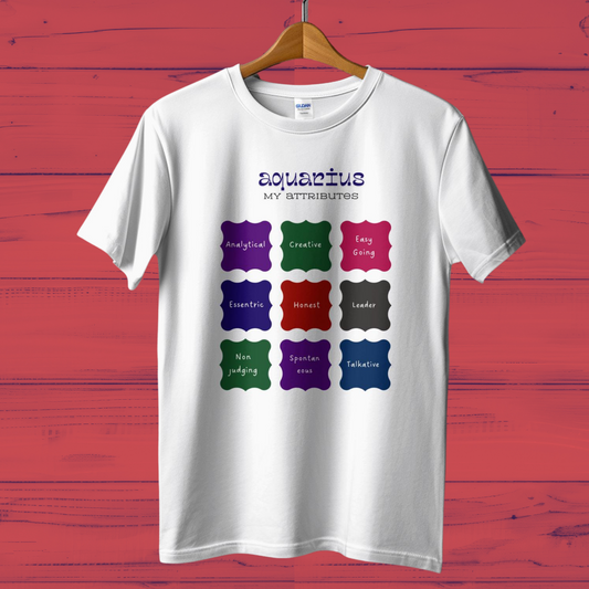 Aquarius Attributes Casual Cotton Women T-Shirt