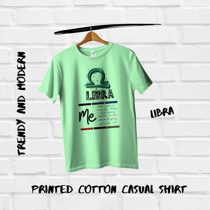 Libra Attributes Casual Cotton Women T-Shirt