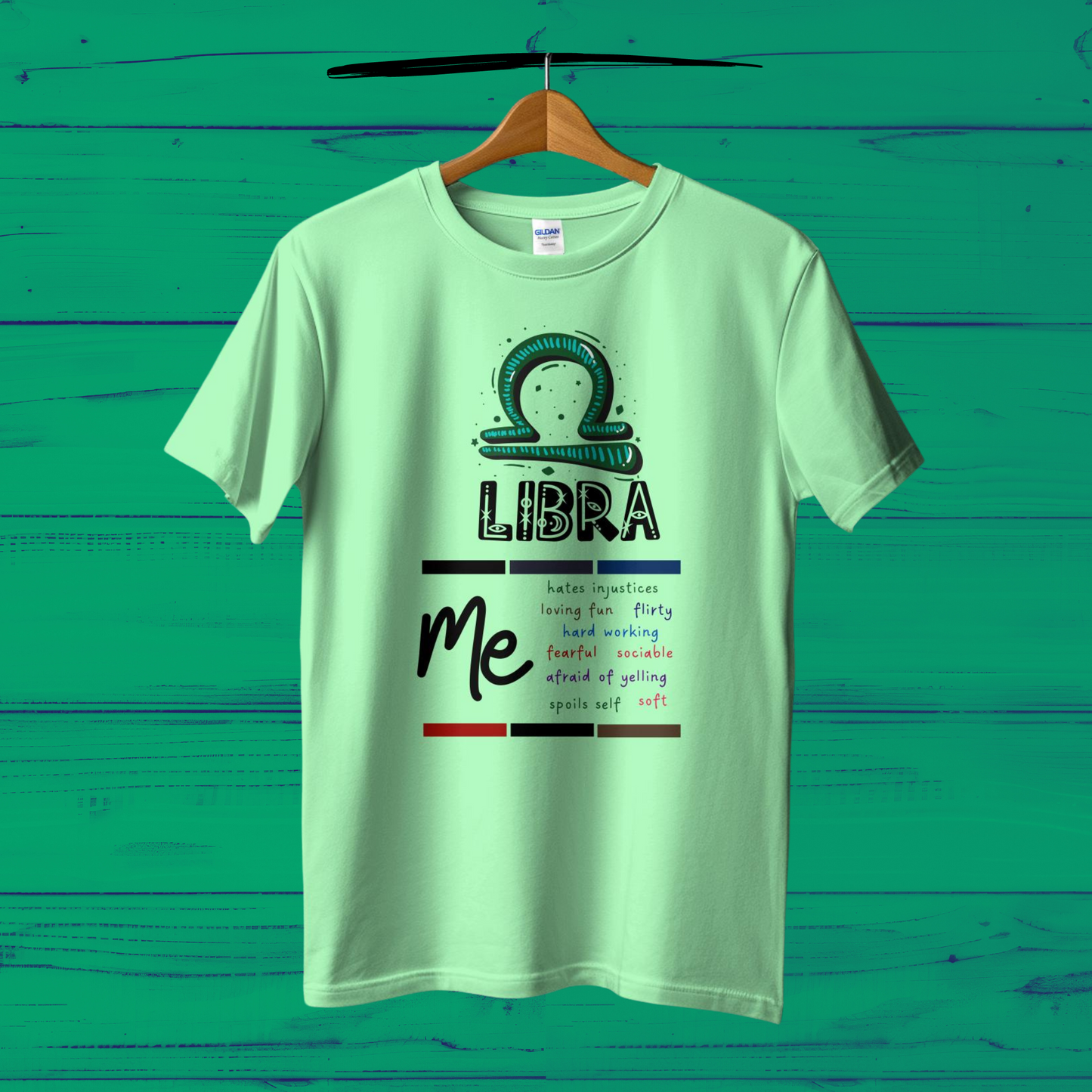 Libra Attributes Casual Cotton Women T-Shirt