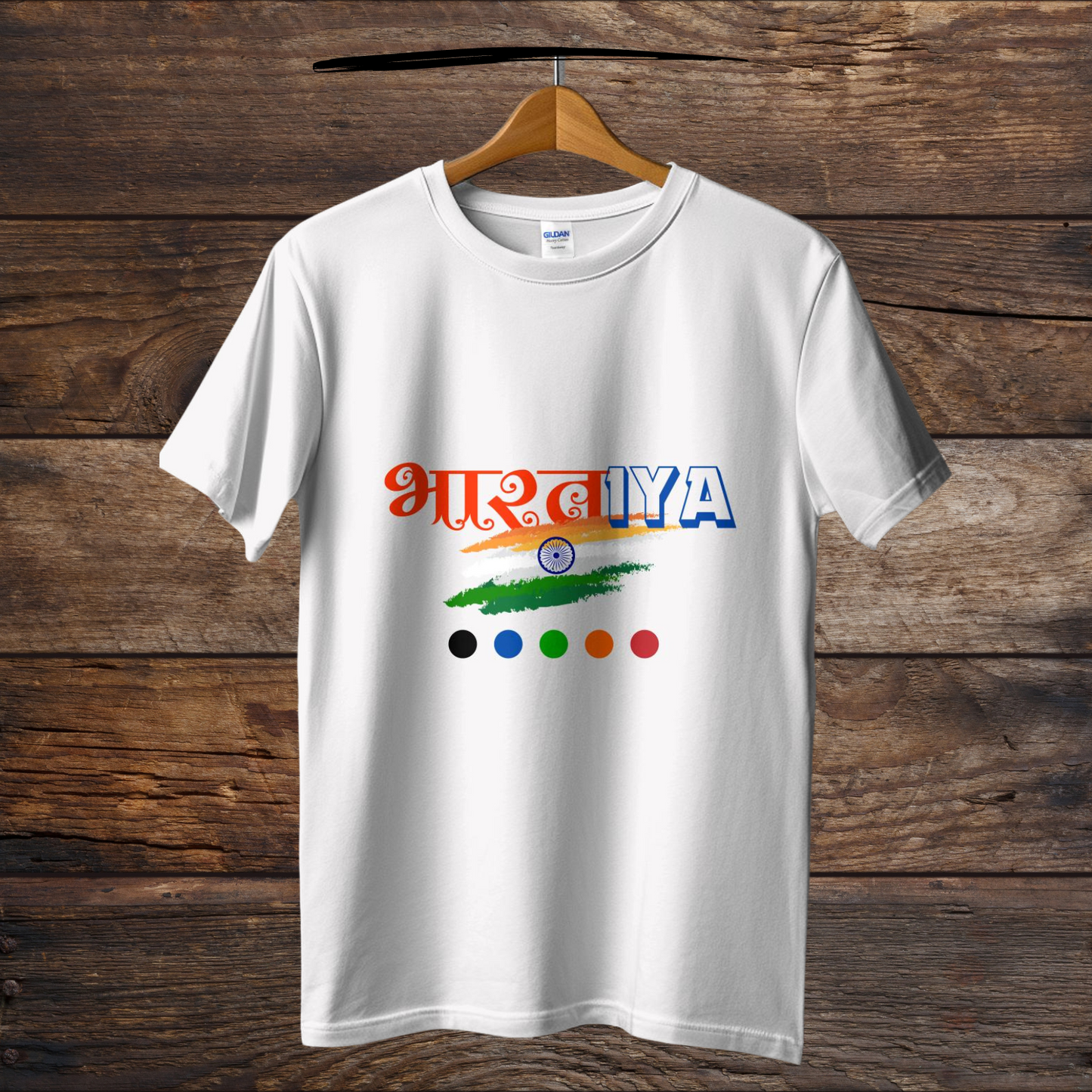 Bharatiya Cotton Casual Women Blue T-Shirt