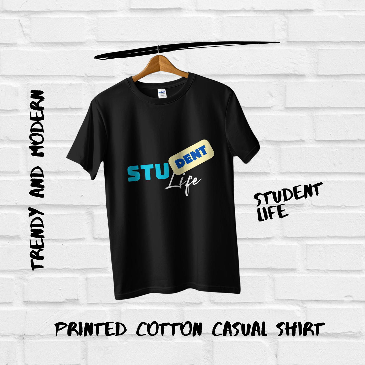 Student Life Casual Cotton Women T-Shirt