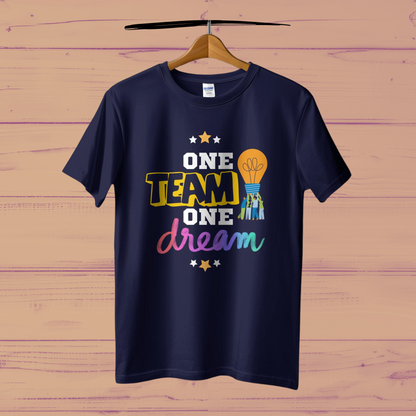 One Team One Dream Women Cotton Casual T-Shirt