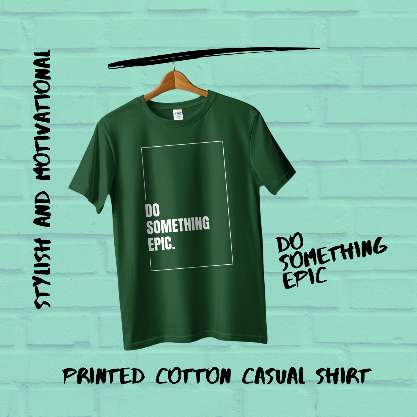 Do Something Epic Cotton Casual Women T-Shirt