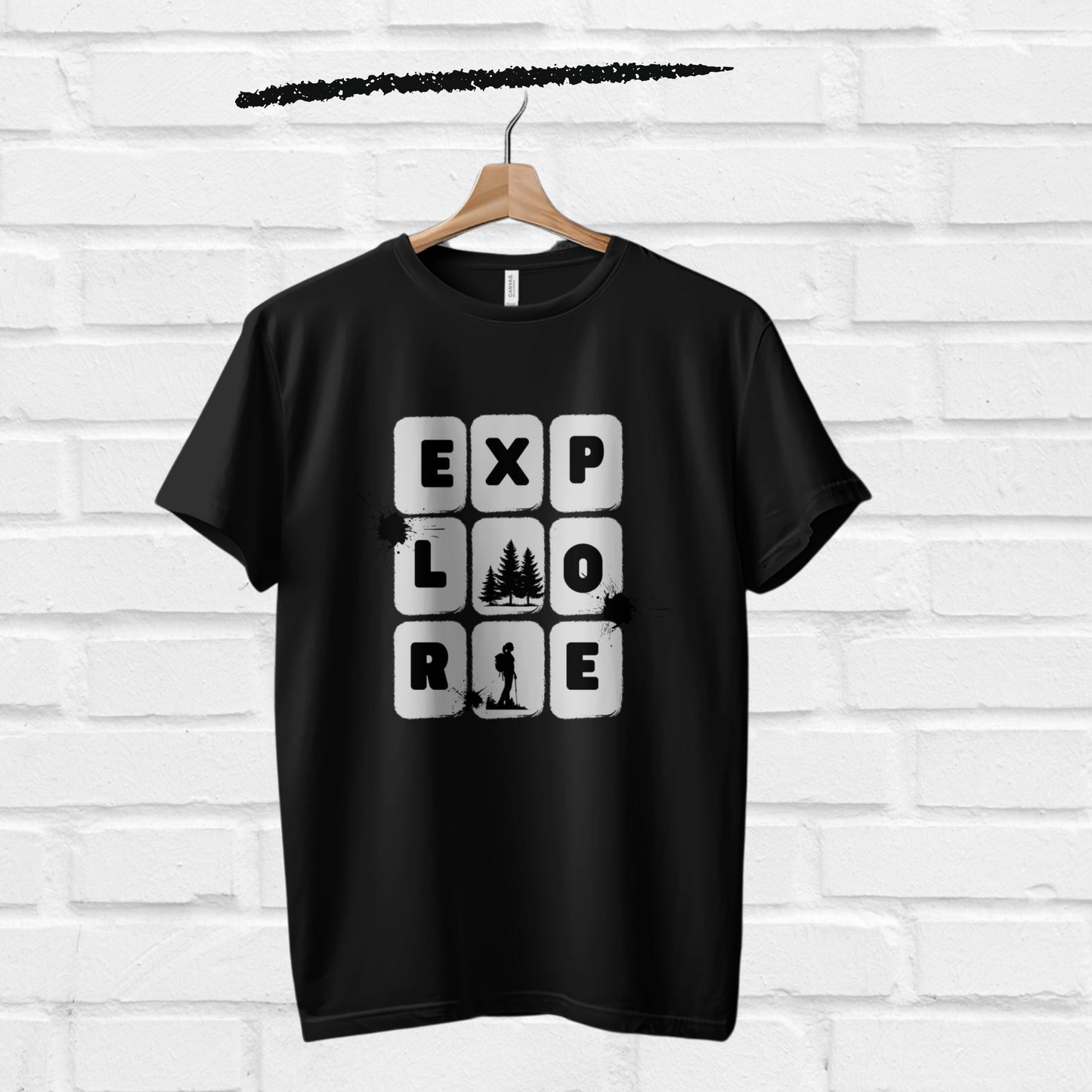 Explore Printed Adventure Themed Casual Men T-Shirt