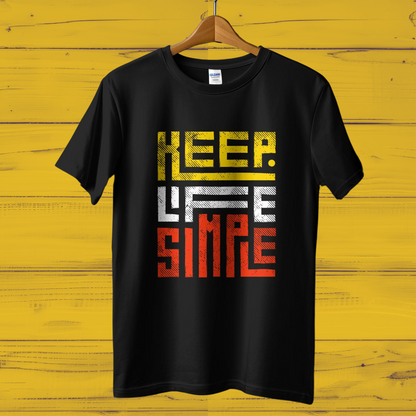 Keep Life Simple Printed Casual Cotton Women T-Shirt