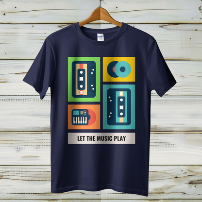 Musical Theme Casual Cotton Men T-Shirt