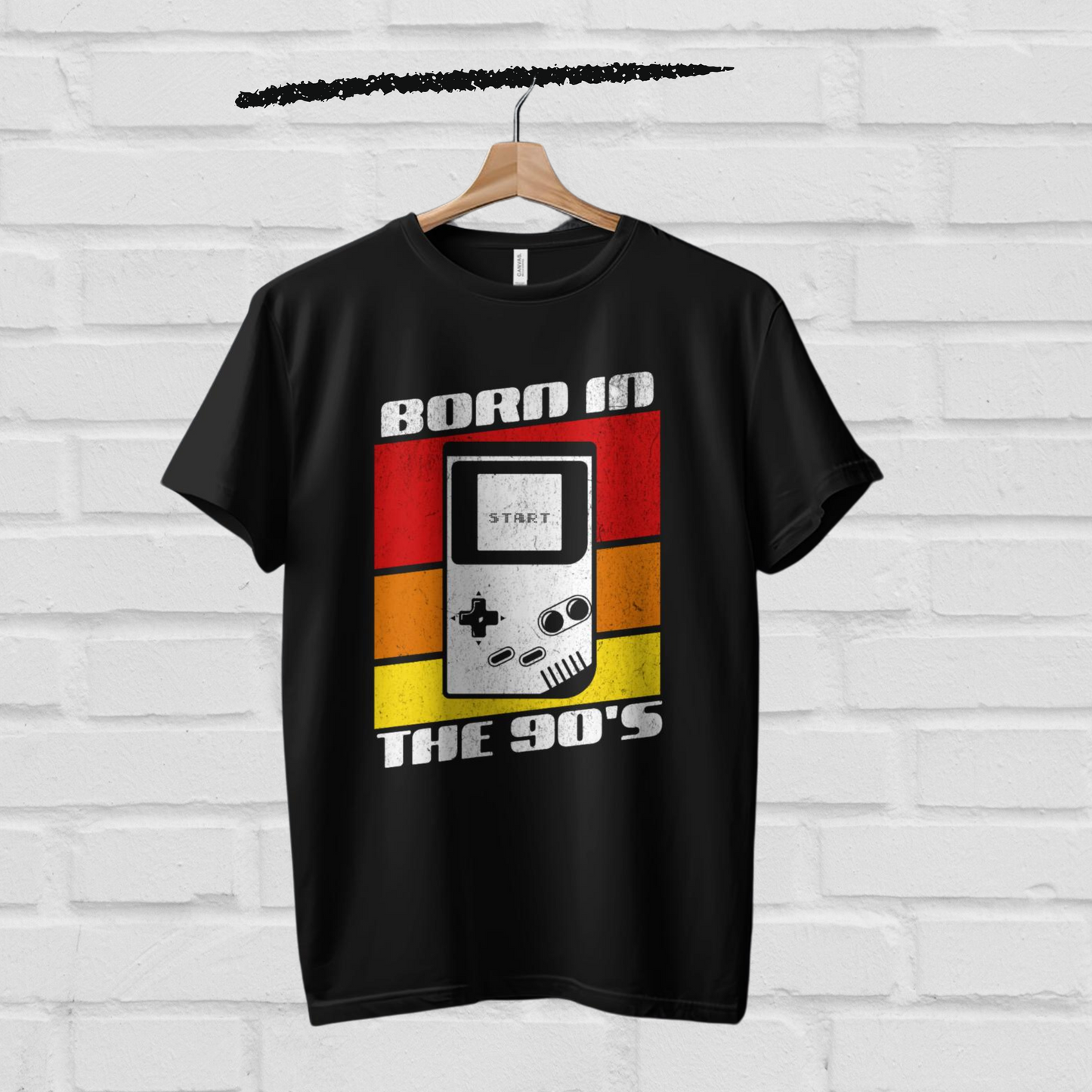 Born in 90s Retro Oversized Men T-Shirt