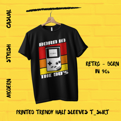 Born in 90s Retro Oversized Men T-Shirt