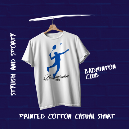 Badminton Club Men Casual Sporty T-Shirt