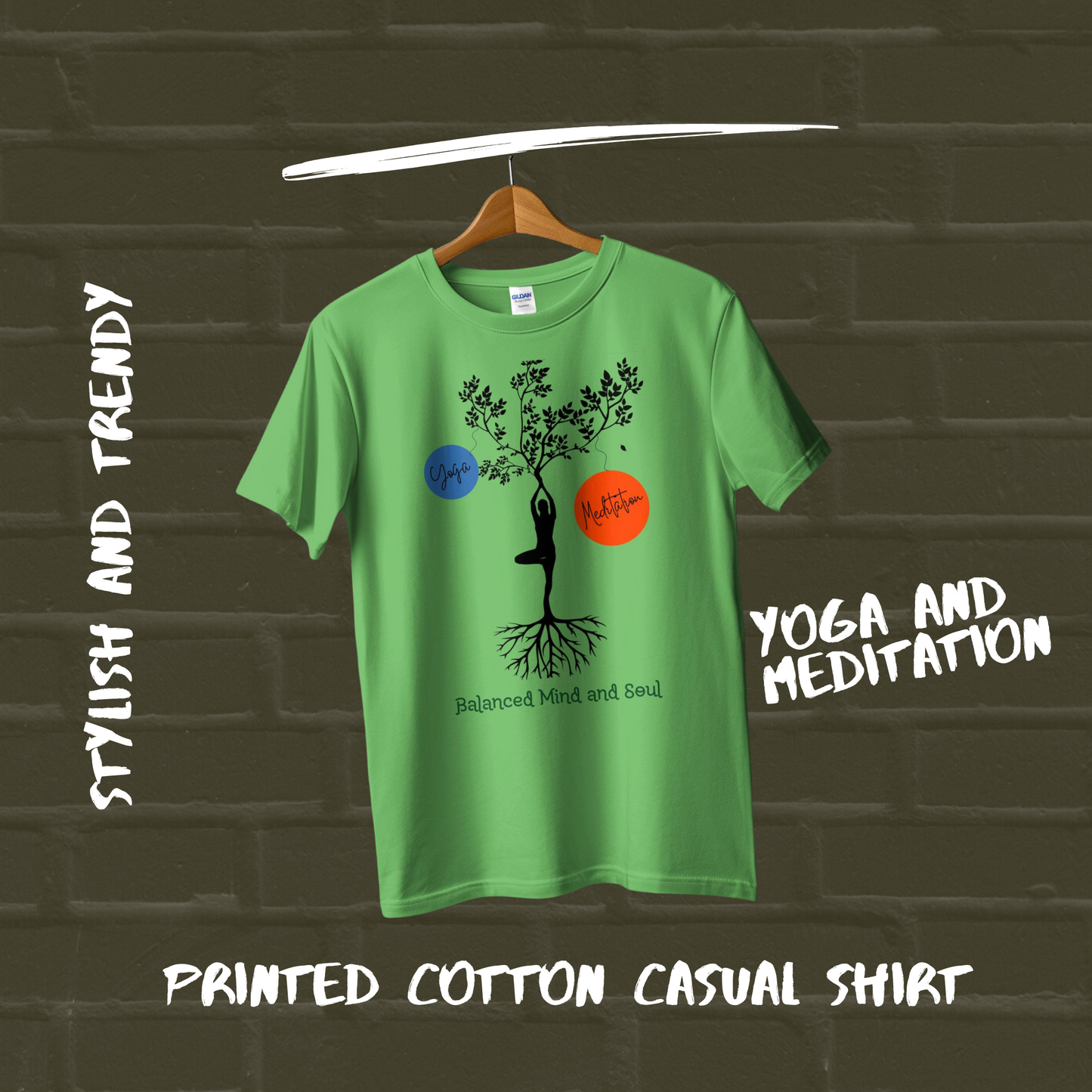 Yoga and Meditation Cotton Casual Women T-Shirt