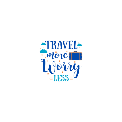 Travel More Worry Less Casual Cotton Women T-Shirt